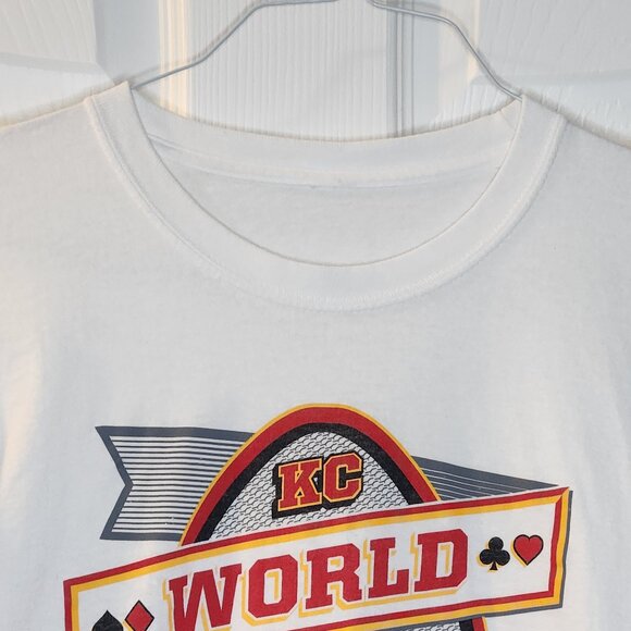 KC Chiefs World 2023 Champions Red Kingdom White Long Sleeve Tee - Picture 4 of 5